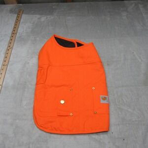 Carhartt Chore Coat Dog 1 Size Orange Insulated Firm Duck Canvas Rain Wind Warm